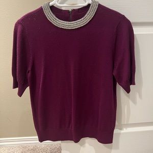 Alice and Olivia Rhinestone Embellished Neck. Size S,1 time use Fashion Show.